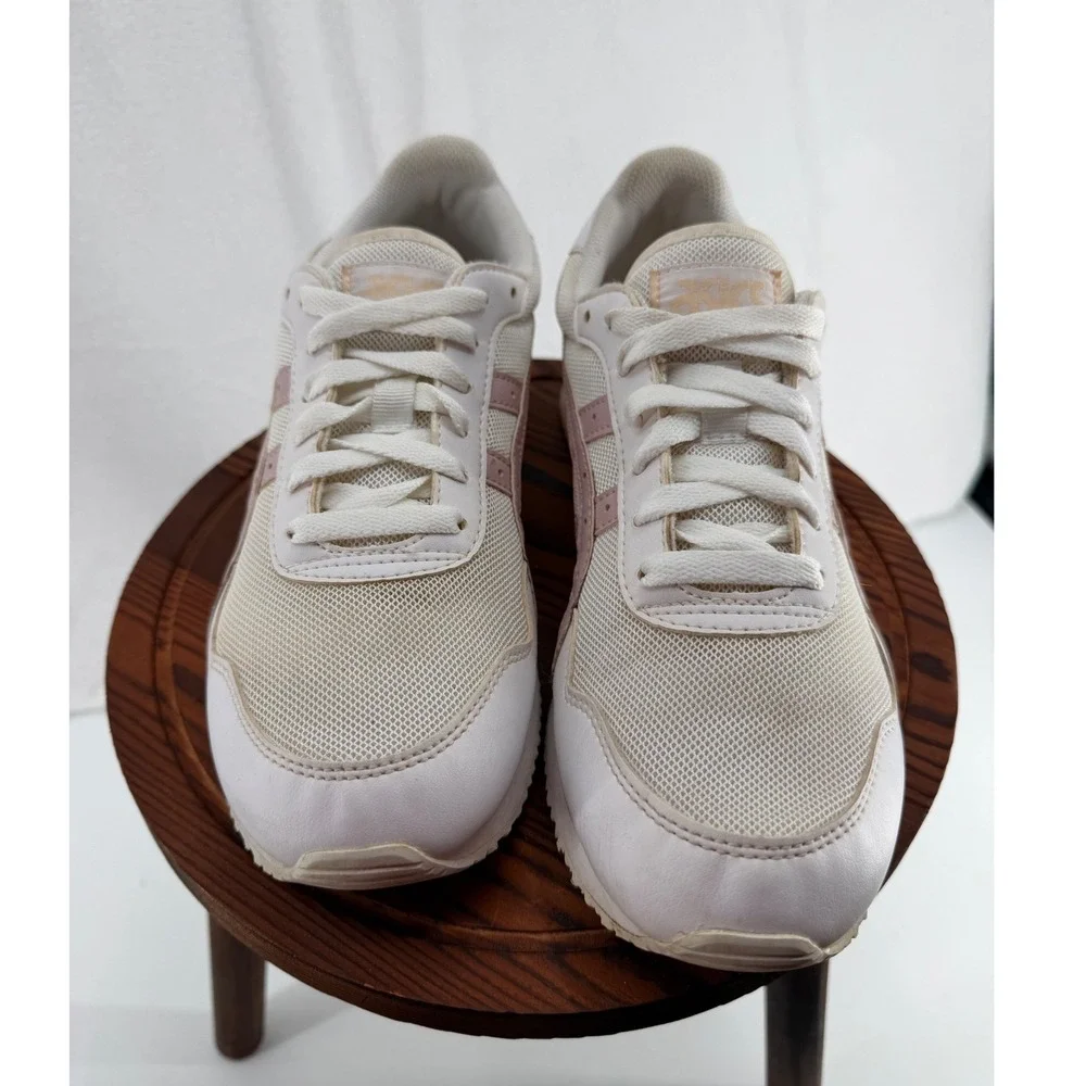 ASICS Tiger Runner Womens Sneakers 192A160 Cream Rose Gold Pink Size 9 US